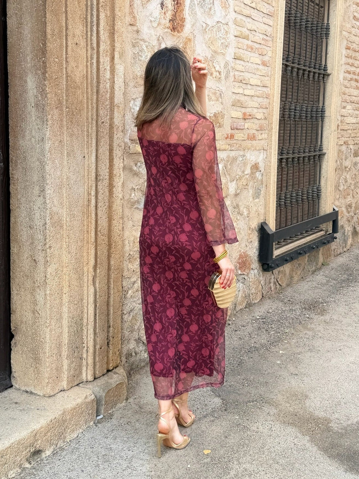 Noelia | Vestido de tul estampado - Lila