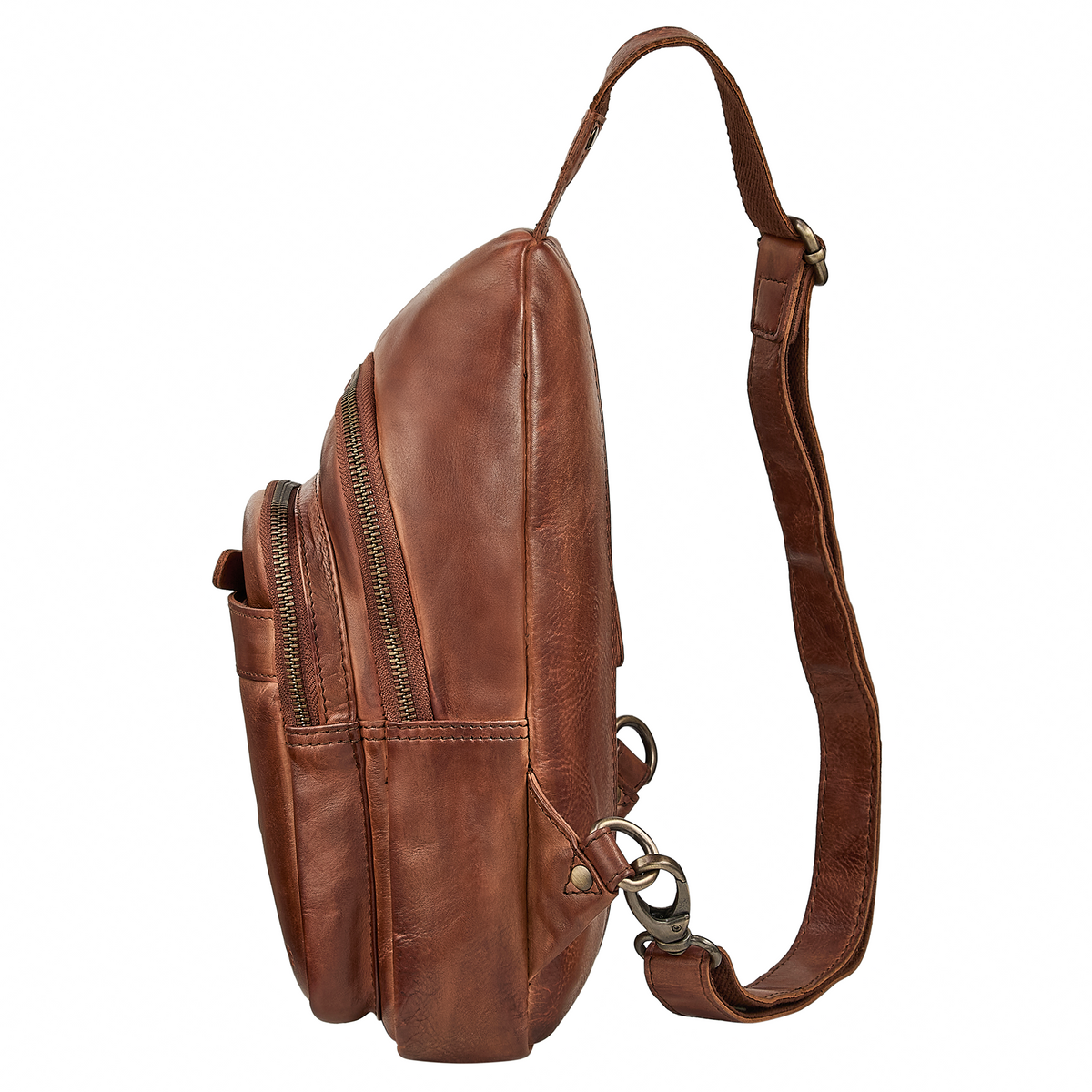 "Montego" 2 En 1 Grande Bolso Pecho Hombre de Piel Genuino