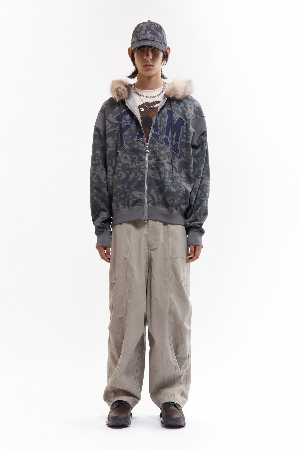 Sudadera ABC con Capucha, Pelo Sintético y Cremallera