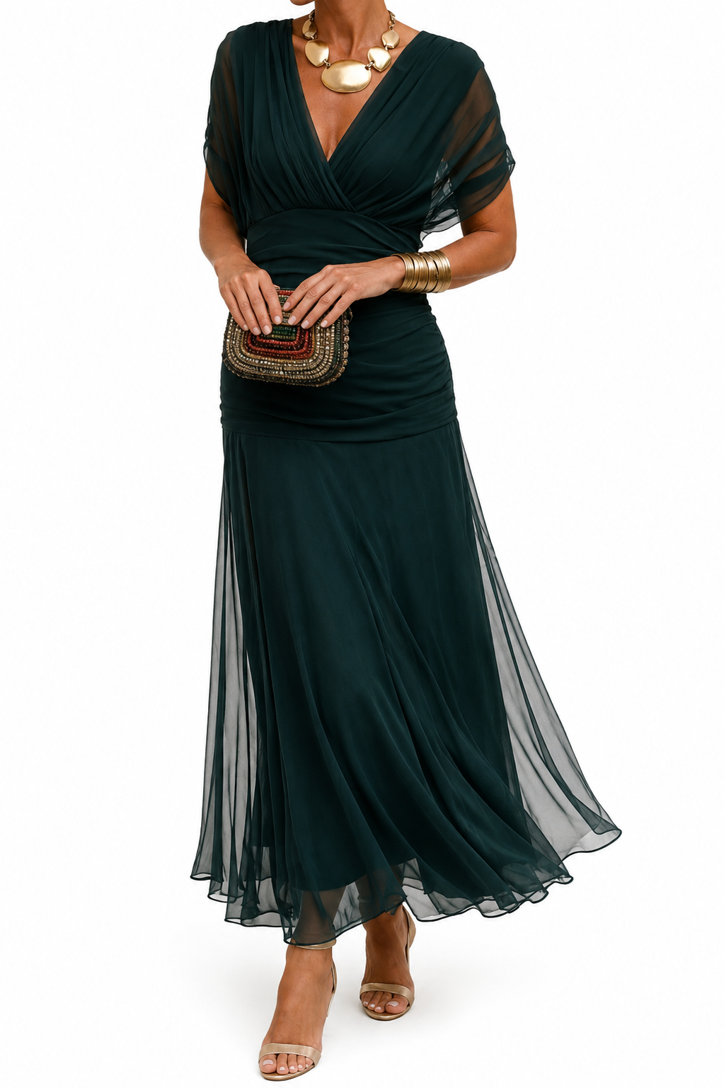 Manira | Vestido largo con hombros descubiertos