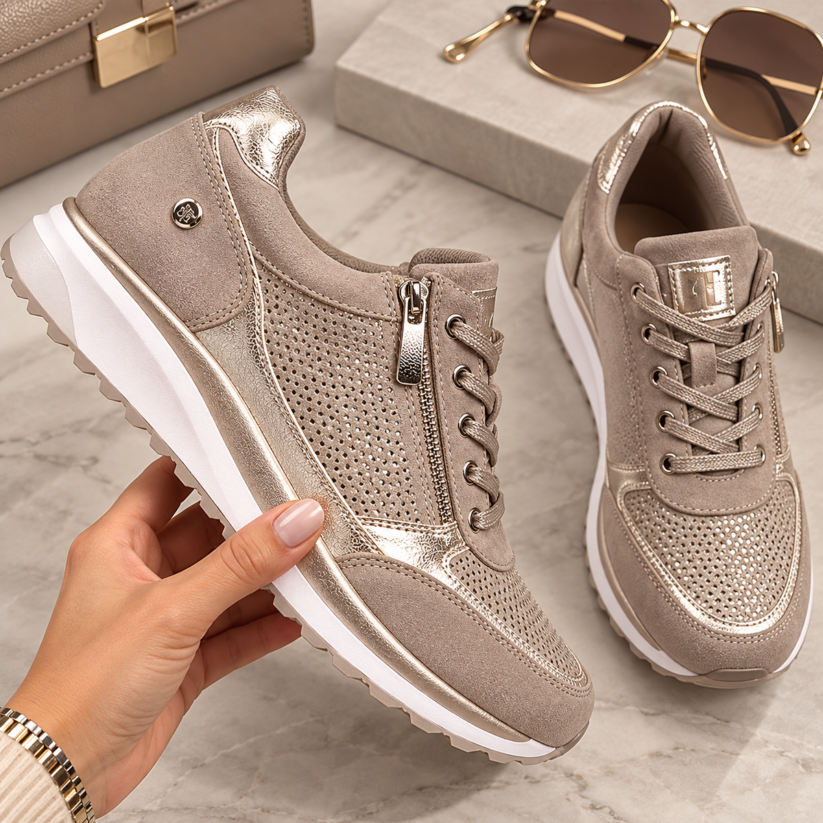 Elena | Zapatos cómodos con cremallera