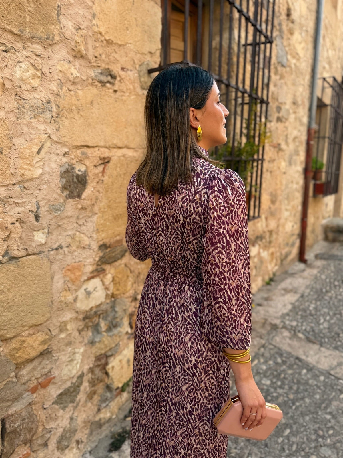Alba | Vestido midi estampado - Buganvilla
