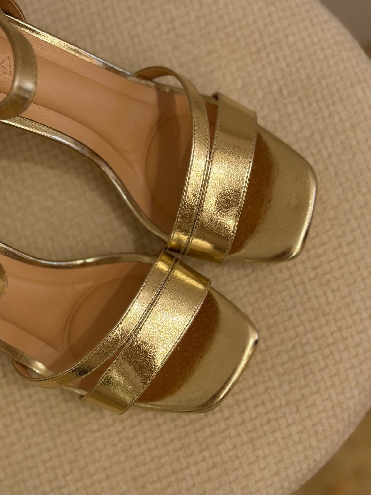 Lorena | Sandalia de tacón fino - Dorado