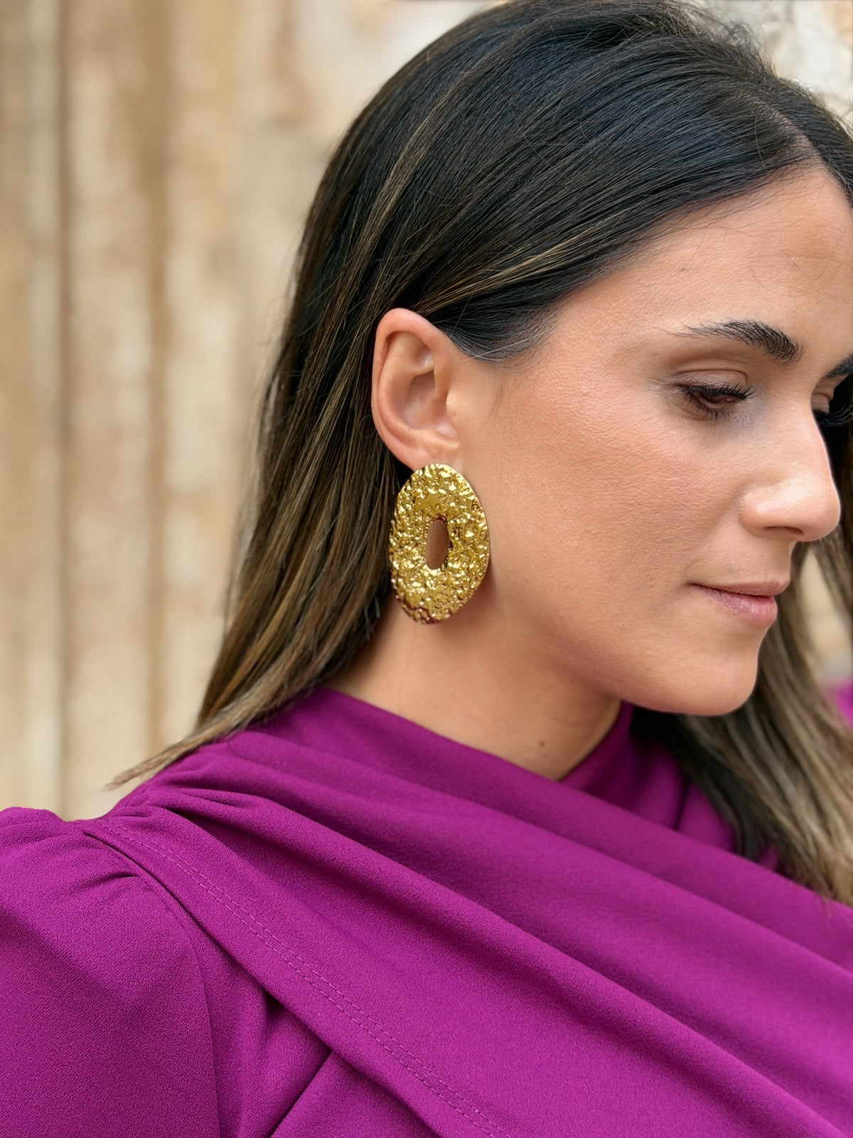 Gloria | Pendientes ovalados - Dorado