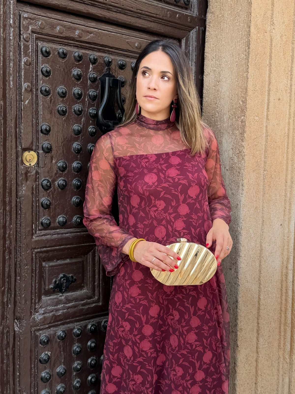Noelia | Vestido de tul estampado - Lila