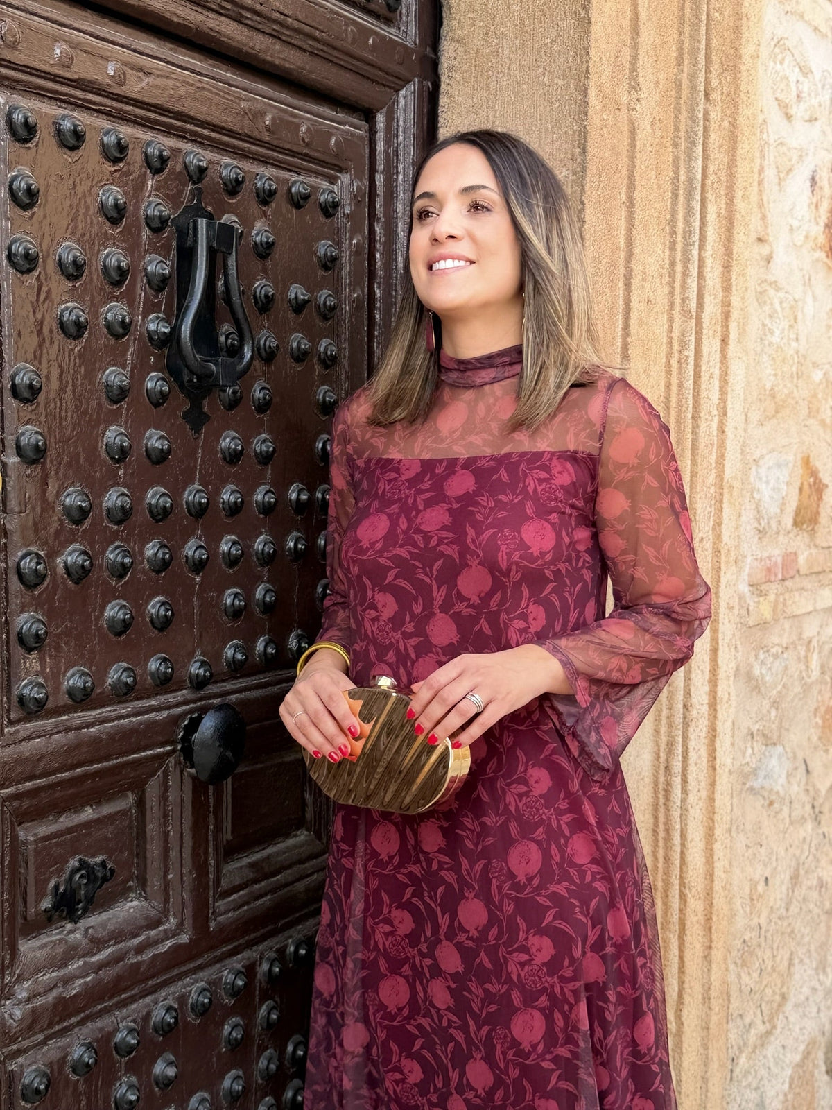 Noelia | Vestido de tul estampado - Lila
