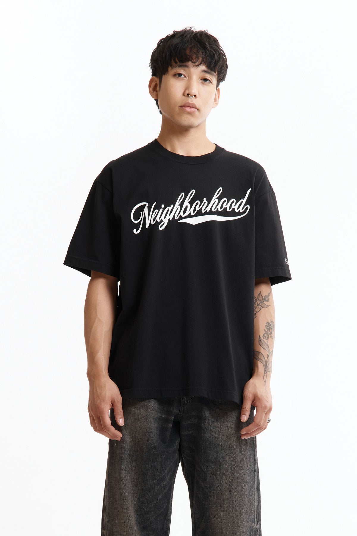 **Camiseta NH AW25 de Manga Corta – Negra**