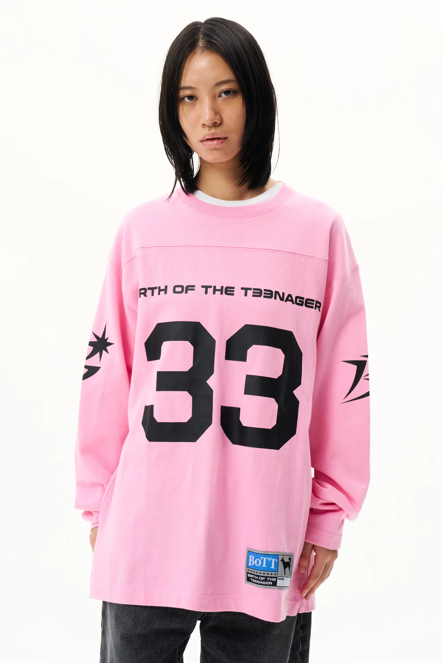 Cotton Football Shirt Pink