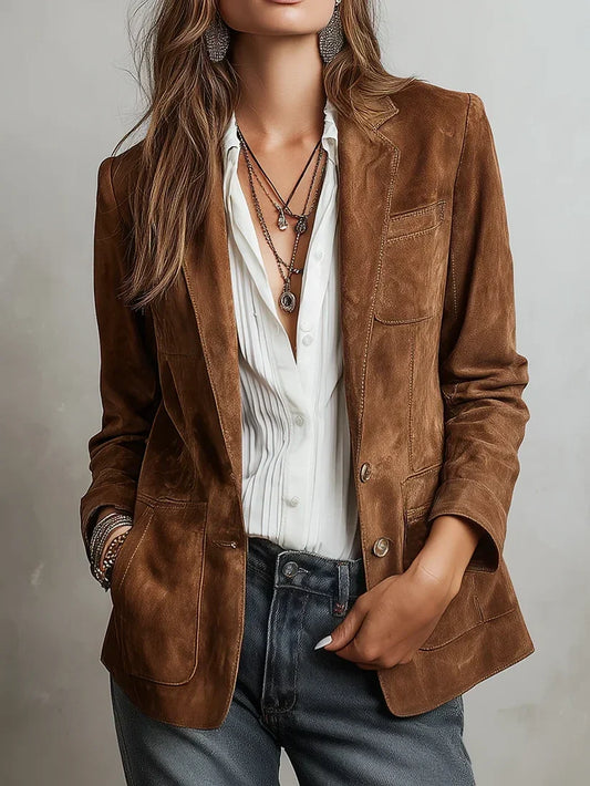 Cristina | Blazer vintage - Marrón