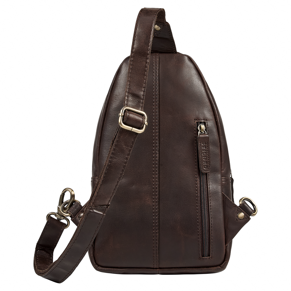 "Montego" 2 En 1 Grande Bolso Pecho Hombre de Piel Genuino