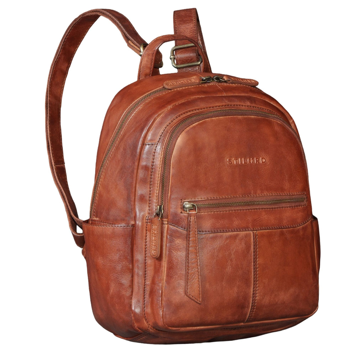 "Lisa" Mochila Mujer Piel Mediana Para Tablet 13 Pulgadas