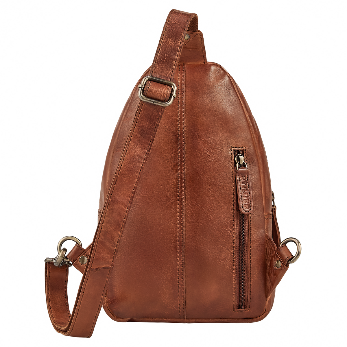 "Montego" 2 En 1 Grande Bolso Pecho Hombre de Piel Genuino