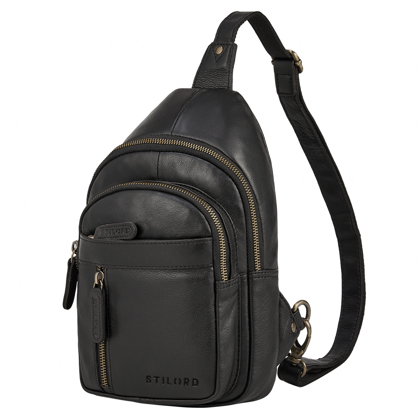 "Montego" 2 En 1 Grande Bolso Pecho Hombre de Piel Genuino