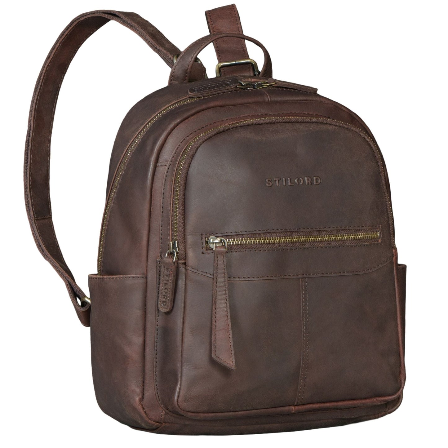 "Lisa" Mochila Mujer Piel Mediana Para Tablet 13 Pulgadas