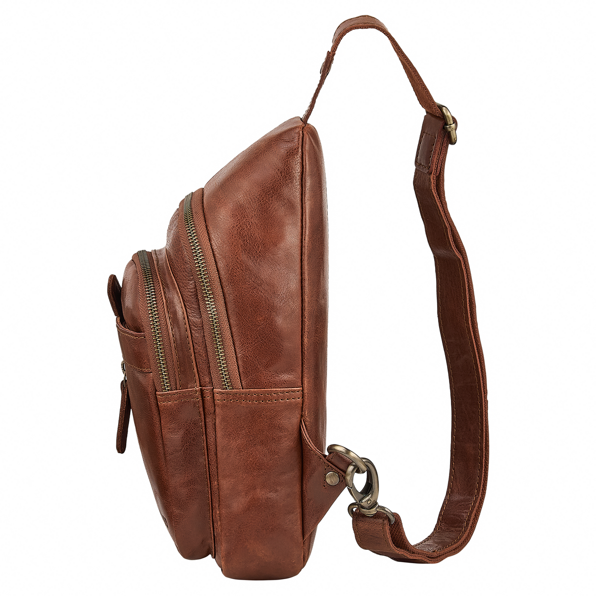 "Montego" 2 En 1 Grande Bolso Pecho Hombre de Piel Genuino